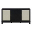 Manhattan Comfort Sheridan Sideboard Cabinet made from Engineered Wood in Black