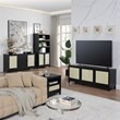Manhattan Comfort Sheridan Sideboard Cabinet made from Engineered Wood in Black