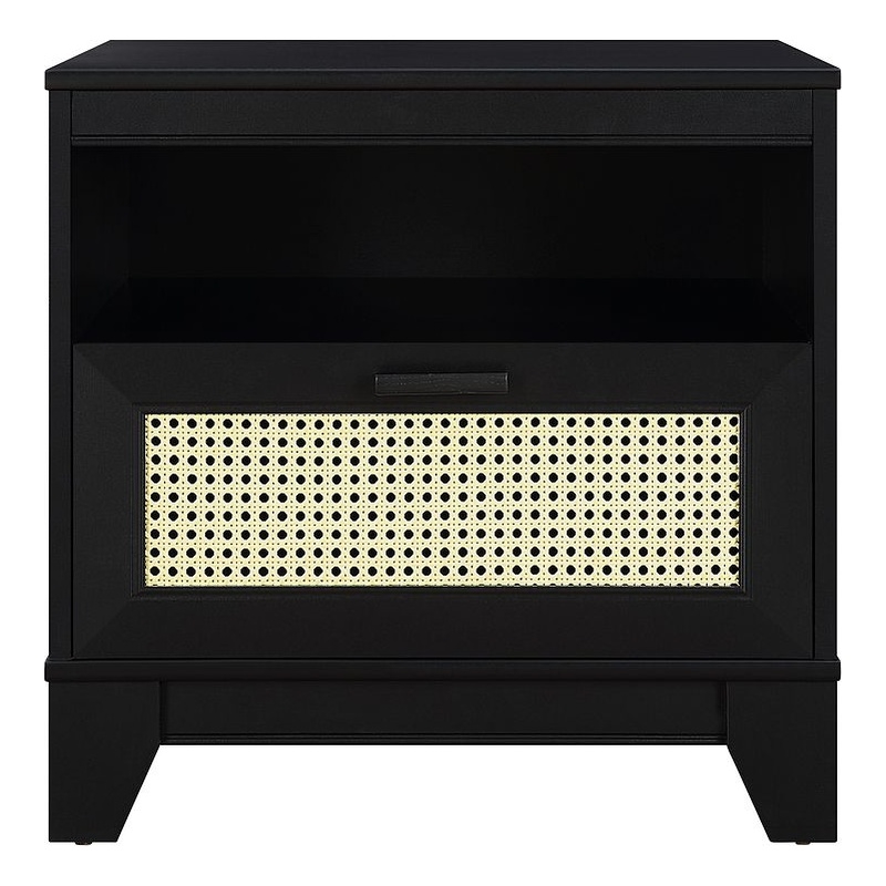 Manhattan Comfort Sheridan Nightstand made from Engineered Wood in Black