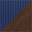 Manhattan Comfort Duane TV Stand from Engineered Wood in Dark Brown & Navy Blue