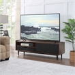Manhattan Comfort Duane TV Stand from Engineered Wood in Dark Brown & Black