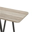 Manhattan Comfort Celine Side Table Console from Engineered Wood in Rustic Gray