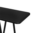 Manhattan Comfort Celine Side Table Console from Engineered Wood in Black
