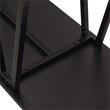 Manhattan Comfort Celine Side Table Console from Engineered Wood in Black