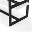 Manhattan Comfort Celine Side Table Console from Engineered Wood in White