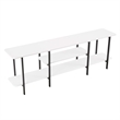 Manhattan Comfort Celine Side Table Console from Engineered Wood in White