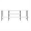Manhattan Comfort Celine Side Table Console from Engineered Wood in White