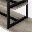 Manhattan Comfort Celine Side Table Console from Engineered Wood in Rustic Gray
