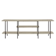 Manhattan Comfort Celine Side Table Console from Engineered Wood in Rustic Gray