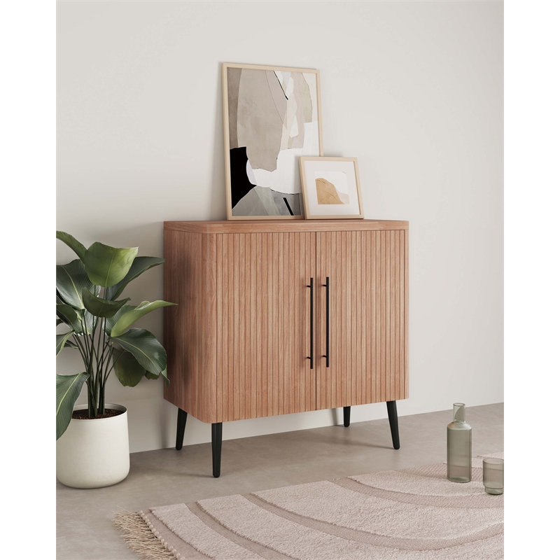 Manhattan Comfort Jodie Accent Cabinet made from Engineered Wood in Maple