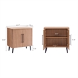 Manhattan Comfort Jodie Accent Cabinet made from Engineered Wood in Maple