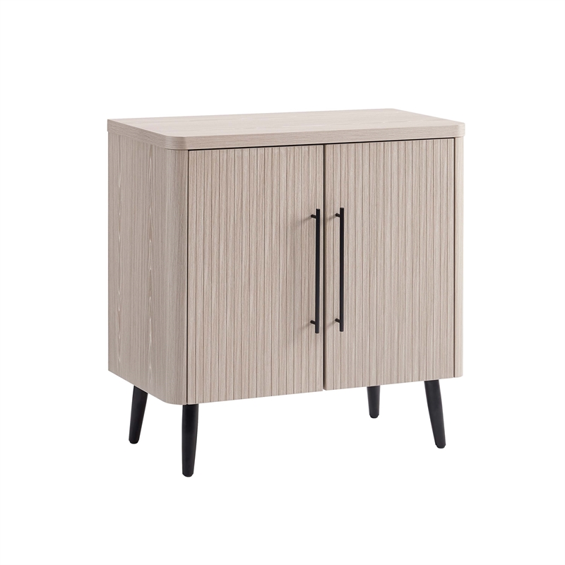 Manhattan Comfort Jodie Accent Cabinet made from Engineered Wood in Light Oak