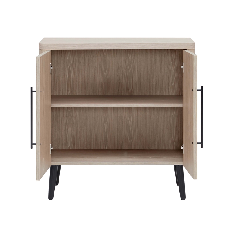 Manhattan Comfort Jodie Accent Cabinet made from Engineered Wood in Light Oak