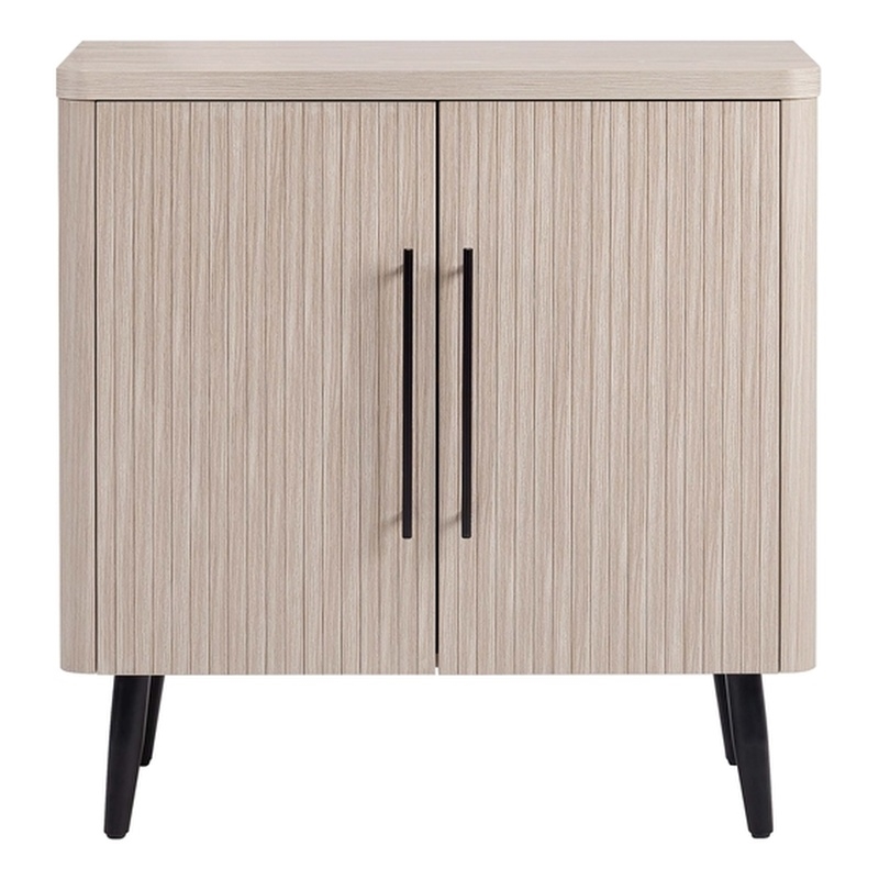 Manhattan Comfort Jodie Accent Cabinet made from Engineered Wood in Light Oak