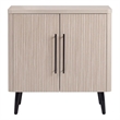 Manhattan Comfort Jodie Accent Cabinet made from Engineered Wood in Light Oak