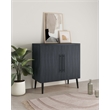 Manhattan Comfort Jodie Accent Cabinet made from Engineered Wood - Charcoal Gray