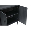 Manhattan Comfort Jodie Accent Cabinet made from Engineered Wood - Charcoal Gray