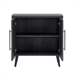 Manhattan Comfort Jodie Accent Cabinet made from Engineered Wood - Charcoal Gray