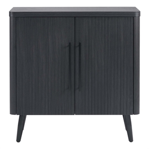 Manhattan Comfort Jodie Accent Cabinet made from Engineered Wood - Charcoal Gray