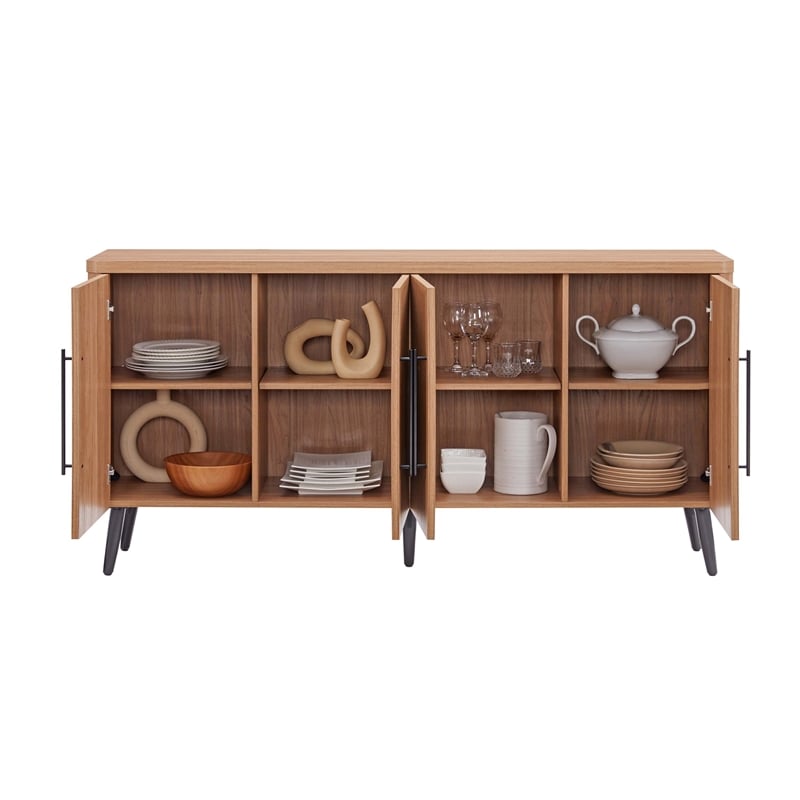 Manhattan Comfort Jodie Sideboard made from Engineered Wood in Maple