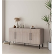 Manhattan Comfort Jodie Sideboard made from Engineered Wood in Light Oak