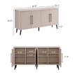 Manhattan Comfort Jodie Sideboard made from Engineered Wood in Light Oak