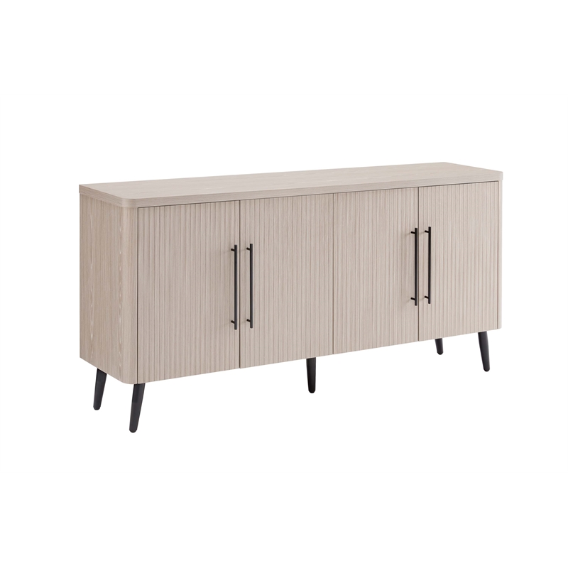 Manhattan Comfort Jodie Sideboard made from Engineered Wood in Light Oak