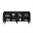 Manhattan Comfort Jodie Sideboard made from Engineered Wood in Charcoal Gray