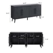 Manhattan Comfort Jodie Sideboard made from Engineered Wood in Charcoal Gray