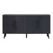 Manhattan Comfort Jodie Sideboard made from Engineered Wood in Charcoal Gray