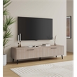 Manhattan Comfort Jodie TV Stand made from Engineered Wood in Light Oak