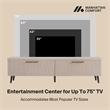 Manhattan Comfort Jodie TV Stand made from Engineered Wood in Light Oak