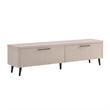 Manhattan Comfort Jodie TV Stand made from Engineered Wood in Light Oak