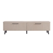 Manhattan Comfort Jodie TV Stand made from Engineered Wood in Light Oak