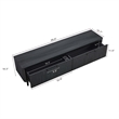 Manhattan Comfort Jodie TV Stand made from Engineered Wood in Charcoal Gray