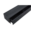 Manhattan Comfort Jodie TV Stand made from Engineered Wood in Charcoal Gray
