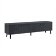 Manhattan Comfort Jodie TV Stand made from Engineered Wood in Charcoal Gray