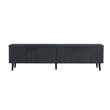 Manhattan Comfort Jodie TV Stand made from Engineered Wood in Charcoal Gray