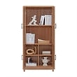 Manhattan Comfort Jodie Bookcase made from Engineered Wood in Maple