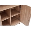 Manhattan Comfort Jodie Bookcase made from Engineered Wood in Maple