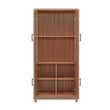Manhattan Comfort Jodie Bookcase made from Engineered Wood in Maple