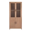 Manhattan Comfort Jodie Bookcase made from Engineered Wood in Maple
