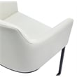 Manhattan Comfort Serena Dining Armchair with Steel Frame in Cream