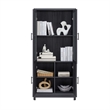 Manhattan Comfort Jodie Bookcase made from Engineered Wood in Charcoal Gray