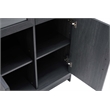 Manhattan Comfort Jodie Bookcase made from Engineered Wood in Charcoal Gray