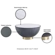 Anderson Coffee Table End Table 1.0 and End Table 2.0 in Gray - Set of 3