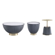 Anderson Coffee Table End Table 1.0 and End Table 2.0 in Gray - Set of 3