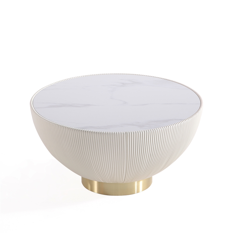 Anderson Coffee Table End Table 1.0 and End Table 2.0 in Cream - Set of 3