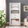 Manhattan Comfort Lee Wardrobe Closet 1.0 from Engineered Wood in White