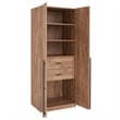 Manhattan Comfort Lee Wardrobe Closet 1.0 from Engineered Wood in Golden Brown